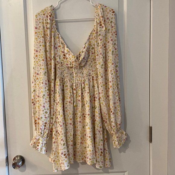 Charlie Holiday Dresses | Charlie Holiday Floral Print Dress | Color: White | Size: 4 | Hedgee's Closet